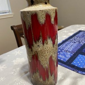 Vintage Zig Zag Ceramic West German Studio Pottery by Scheurich, Germany, 1970